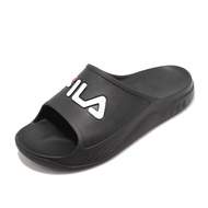Fila Slippers Plumpy Slide Black White Men's Shoes Women's Outsole Comfortable Waterproof Play Water [ACS] 4S334W001