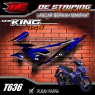 Mx King 150 Motorcycle Sticker Striping with Cool Balab Motif T636
