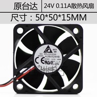 Delta 5015 24V 0.11 A AUB0524HB 5CM 2-Wire Inverter Chassis Cooling Fan