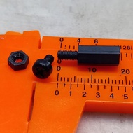 Plastic Spacer with Plastic Nut Bolts M3x12mm (Height 12mm)
