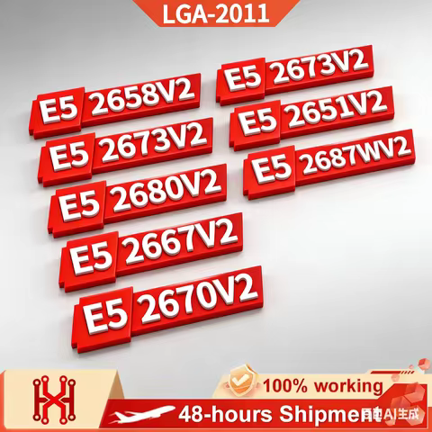E5 2658V2 2651V2 2660V2 2667V2 2670V2 2673V2 2680V2 2687WV2 for LGA 2011 Xeon V2