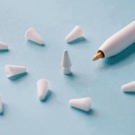 Apple Pencil 1代/2代/USB-C/Pro 替換筆尖+白色矽膠筆尖套
