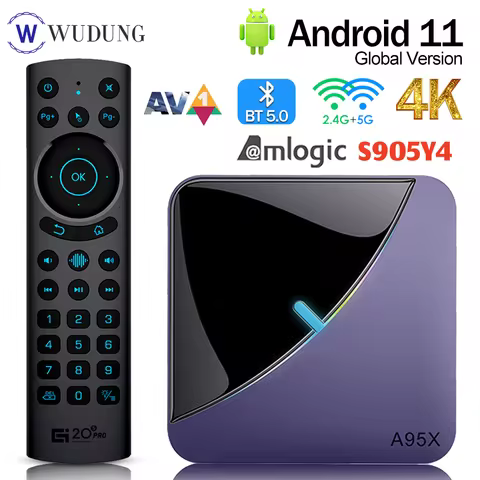 Android11 A95X F3 Air II TV Box Amlogic S905Y4 4G 32G 64G RGB BT5.0 2.4G 5G Wifi 4K HDR Media Player