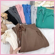 Quần ống rộng chất tổ ong có dây rút siêu xinh phong cách hàn 604 Linh Chi store 88