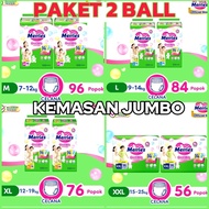 [Twinpack 2 Bal] Merries Pants Good Skin M48/L42/XL38/XXL28 Jumbo PantsPopok PACKAGE 2 BAL