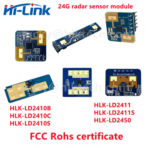 Hi-Link Rohs/FCC/CE 24G HLK-LD2410 LD2410C LD2402 LD2450 LD2401 Smart Home/Hotel Human Presence Moti