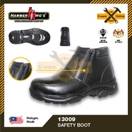 Hammer Kings 13009 Safety Shoe  Hammer King Safety Boot  Boots for Men  Black Hammer Safety Shoes  S