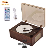 [UEB Mall]เครื่องเล่นเพลง CD ชาร์จสนับสนุน CD BT USB 3.5 มม.AUX ลำโพงไร้สายบลูทูธ 5.0 Home Sound hom