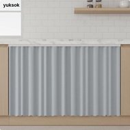 [yuksok] Cabinet Curtain Hides Clutter Cabinet Curtain Damage Dust 60x90cm Mgl040