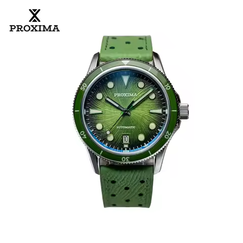 Proxima 2025 New Oil Pressure Dial Full Luminous 39mm Dive Watch Luxury Men Watch 9015 Automatic Mec