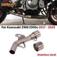 For Kawasaki Z900 Z900se 2017-2025 Motorcycle Exhaust System DECAT Mid Pipe Connect Muffler