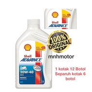 SHELL ADVANCE 4T AX3 20W40 ENGINE OIL MINYAK HITAM