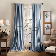 A10 - 85% BLACKOUT CURTAIN ( STEEL GREY ) Langsir siap Jahit. LANGSIR KAIN TEBAL!! ( HOOK/RING )