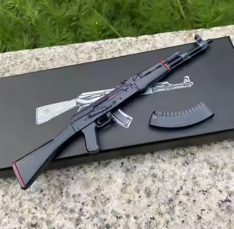 AK47 Redline Model Ornament for C O Game Peripherals, DIY Decorative Model Made of Zinc Alloy, Non-f
