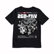 MESIN TOYOTA KARIMAKE Unisex Children's Distro T-Shirt with 2GD-FTV Engine Image KIJANG INNOVA FORTU