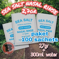 100 SACHETS 2.7gr SEA SALT - NON Iodine NATURAL SALT