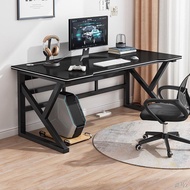 ✻✳☇Computer Desktop Table Home Bedroom Simple Steel-Wood Student Gaming Table Game Chair Set Rental Office Desk