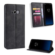 สำหรับ Samsung Galaxy Note FE/พัดลม Edition ปลอก Retro เคสหนังการ์ดกระเป๋าสตางค์ + Tpu เคสกันกระแทกด้านหลังแม่เหล็กดูด Cover เคสโทรศัพท์