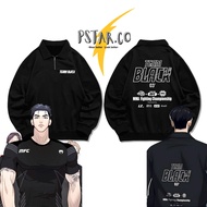 Joo Jaekyung outfit Black Manhwa Jinx Halfzip Team Jacket