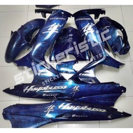 MODENAS DINAMIK 120_AIRBRUSH BLUE BLACK COVERSET_WHITE HAYABUSA STICKER_HLD