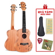 Ukulele Concert 23 inch Ukulele - Attractive Gift - Premium Mahogany Wood - Paper Plane