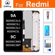 LCD 6.53 สำหรับ Xiaomi Redmi 9A 9C M2006C3LG M2006C3MG เปลี่ยนเครื่องประกอบดิจิตอลแบบสัมผัสด้วยเครื่