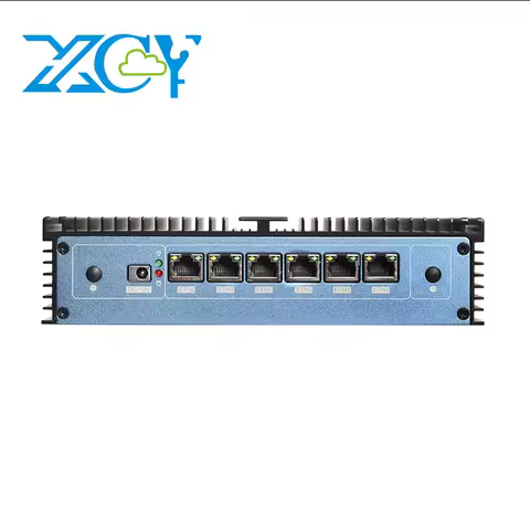 Mini PC Firewall Appliance Intel Celeron 3865U 8x Gigabit Ethernet Support Windows Linux Debian Pfse