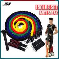 JBA Resistance Band For Workout Set 150lbs Anti Break Durable Thicken 11pcs Set With Handle Multifun
