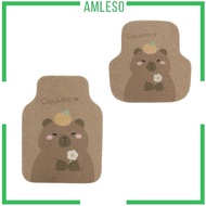 [Amleso] Foot Mats Mats Cars Accessories Foot Carpets Cushion Auto Automotive Floor Mats for Van SUV