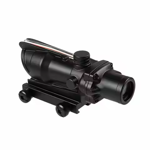 4x32 Fiber Optics Red Green Chevron Cross Illuminated Tactical Sight Scope