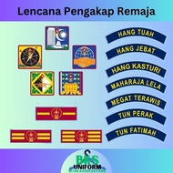LENCANA UNIT PENGAKAP REMAJA- LENCANA TERTINGGI PENGAKAP REMAJA,NAMA PATROL DAN TANDA PANGKAT