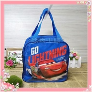 [Bibi Shop] Children's Tableware Lightning McQueen One Piece Pearl Mermaid Meal Bag Lunch Bag Tote B
