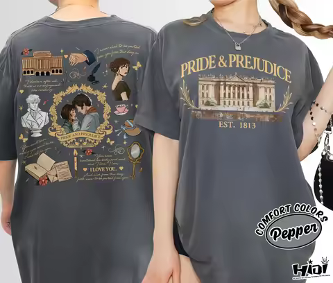 Pride and Prejudice Quotes Shirt Romance Novels Gift Shirt Pemberley Shirt Bookworm Gift Book Lover 