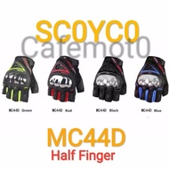 Scoyco Mc44D Gloves Mc-44D Half Finger Short Finger Gloves Original and Best Seller