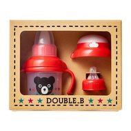 Miki House Double Bee Mug Set 3-Piece Set Baby Mug Training Mug Straw Mug