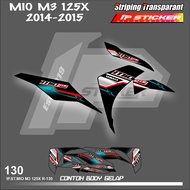 MIO M3 125X 2014 - 2015 MOTORCYCLE STRIPING STICKER yamaha mio M3 125X 2014 - 2015 - SIMPLE GRAPHIC 