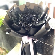 (香港自取) 黑色玫瑰花 保鮮花束 永生花束 不凋花