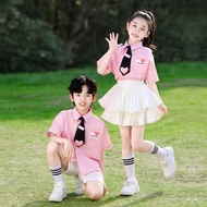 六一儿童啦啦队表演服装幼儿园毕业照班服小学生大合唱舞蹈演出服Children's Children's Cheerleading Performance Costume Kindergarten Bi