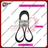 FAN BELT & POWER STEERING BELT ORIGINAL NISSAN NAVARA D40 (MANUAL) 11720-EB70B 11950-EB70A 4PK820 7P