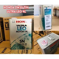 Honda Ultra Leo SN Sae 0W-20 4L Engine Oil Minyak Hitam 0W20 Made In Japan Original