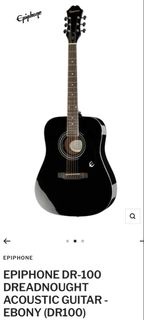 Epiphone DR-100 Dreadnought 黑色木吉他