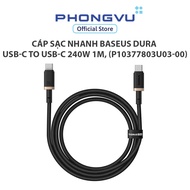 Baseus Dura USB-C to USB-C 240W 1m fast charging cable,Black Gold (P10377803U03-00) -