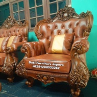 Kursi Jepara Terbaik Sofa Ruang Tamu Ukir Mewah 4321 Kursi Jati Jepara Asli 2025