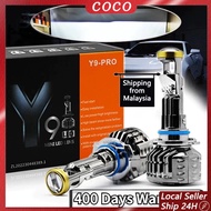 2PCS Y9 Pro Headlamps H7 H11 Canbus Y6 H4 LED Car Headlight 6500k Mini Lens Headlight