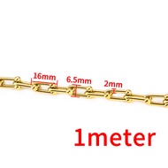 Mạ thép không gỉ 18k dây chuyền vàng DIY Vòng cổ trang sức vòng đeo tay Cuba chuỗi không thấm nước C