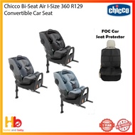 Chicco Bi-Seat Air I-Size Full 360 R129 Convertible Car Seat W/BASE