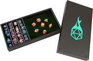 Forged Dice Co. Dice Battle Pit Dice Tray - 2 Dice Trays in 1 with Staging Area - Rolling Tray and S