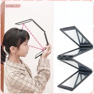 [szxmkj2lp] 4-Way Folding Travel Mirror - For DIY Haircut, Makeup & Personal Grooming