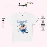 Women's Baby Tee By Loopie Club BST79 Printed with Shin Pencil Boy Swimming Training Cool Cotton Kor