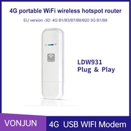 LDW931 4G LTE Wifi Router Wireless USB Dongle 150Mbps USB Modem Stick With Sim Card Wifi Adapter Portable Mobile Broadband